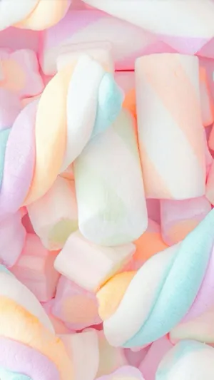 3d Variety Marshmallow Wallpaper