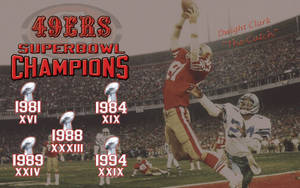 49ers Dwight Clark Poster Wallpaper