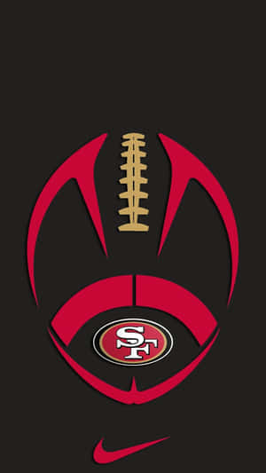 49ers Logo Minimalist Football Design Wallpaper