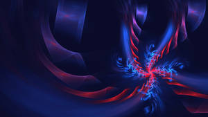 4d Ultra Hd Red And Blue Twists Wallpaper