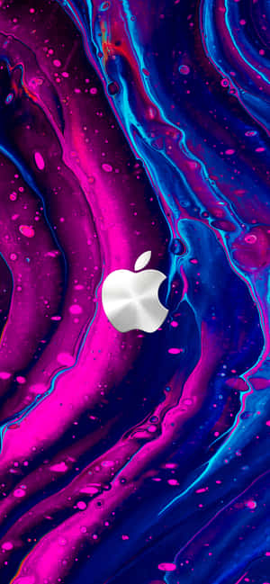 4k Apple Pink Blue Wallpaper