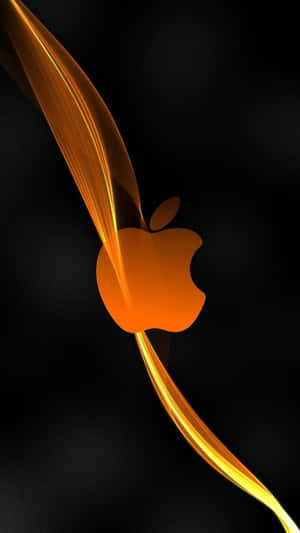 4k Apple With Orange Wallpaper