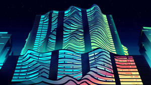 4k Architecture Colorful Curvy Building Wallpaper