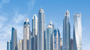4k Architecture Dubai Skyscrapers Wallpaper