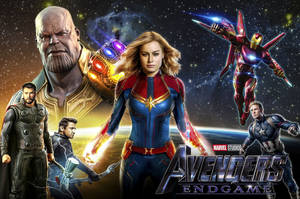 4k Avengers Captain Marvel Wallpaper