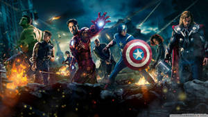 4k Avengers Fight Stance Wallpaper