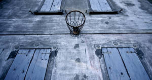 4k Basketball Ring Wallpaper