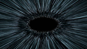 4k Black Hole Light Streaks Wallpaper