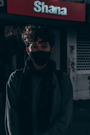 4k Black Masked Man With Scarf Wallpaper