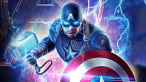 4k Captain America Glowing Eyes Wallpaper