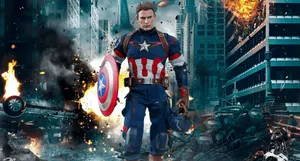 4k Captain America Walking Wallpaper