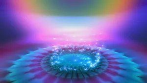 4k Color Kaleidoscope Rings Wallpaper