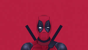 4k Deadpool Red Minimalism Wallpaper