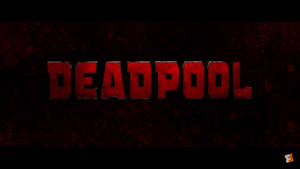 4k Deadpool Title Art Wallpaper
