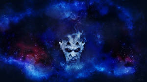 4k Devil In Blue Galaxy Wallpaper