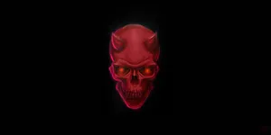 4k Devil Red Head Wallpaper