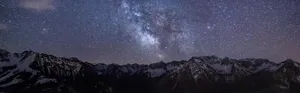 4k Dual Monitor Starry Night At Mountain Wallpaper