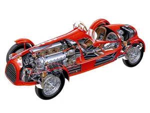 4k Ferrari 375 F1 Cutaway Wallpaper