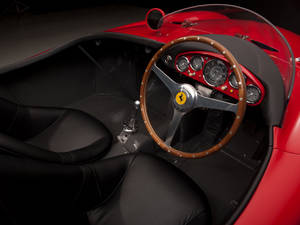 4k Ferrari Monza Steering Wheel Wallpaper