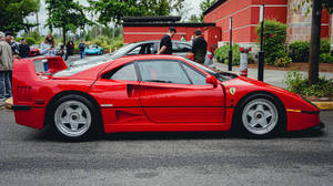 4k Ferrari Red F40 Car Wallpaper
