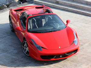 4k Ferrari Red Luxury Car Wallpaper