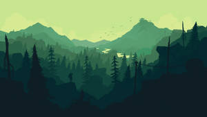 4k Firewatch Green Forest Wallpaper
