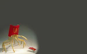 4k Food Mcdonald's Fries Monster Wallpaper