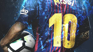 4k Football Lionel Messi Number Wallpaper