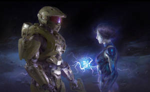 4k Halo Master Chief And Cortana Wallpaper