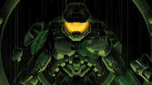 4k Halo Master Chief In Green Armor Wallpaper