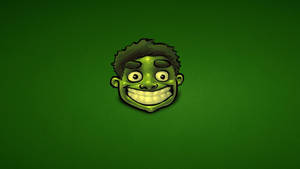 4k Hulk Cartoon Face Wallpaper
