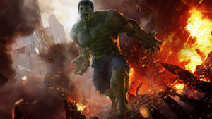 4k Hulk Doing Destruction Wallpaper