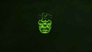 4k Hulk Green Minimal Wallpaper