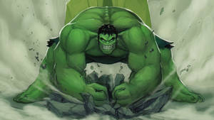 4k Hulk Smashing Wallpaper