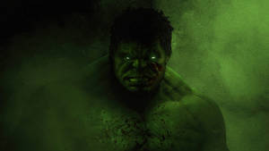4k Incredible Hulk In A Dark Green Wallpaper