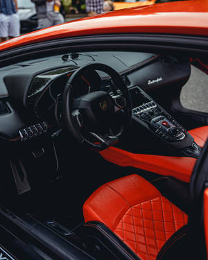 4k Lamborghini Car Interior Wallpaper