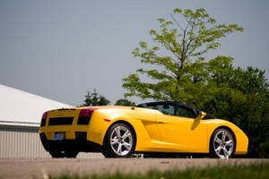 4k Lamborghini Gallardo Spyder Yellow Wallpaper
