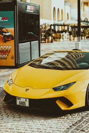 4k Lamborghini Yellow Aventador Wallpaper