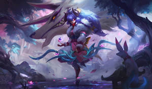 4k Lol Spirit Blossom Kindred Wallpaper