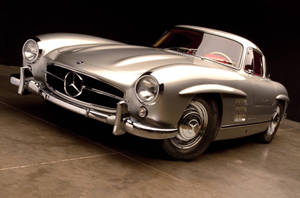 4k Mercedes 1954 Gray Wallpaper