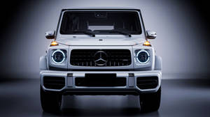 4k Mercedes-benz G-class White Wallpaper