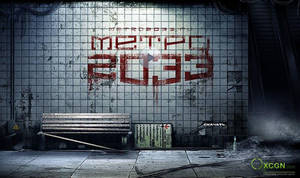 4k Metro 2033 Graffiti On White Wall Wallpaper