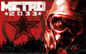 4k Metro 2033 Soldier With Star And Logo Wallpaper
