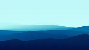 4k Minimal Blue Mountain Range Landscape Wallpaper