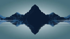 4k Minimalist Symmetrical Mountains Wallpaper
