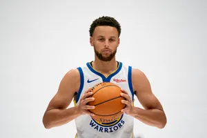 4k Nba Steph Curry Media Day Portrait Wallpaper