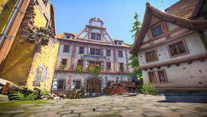 4k Overwatch Eichenwalde Town Wallpaper