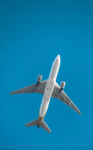 4k Plane In Blue Sky Wallpaper