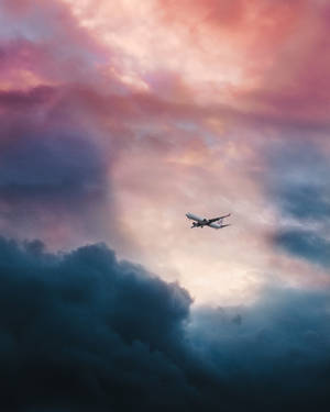 4k Plane In The Sky Wallpaper