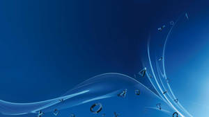 4k Playstation Blue Desktop Wallpaper